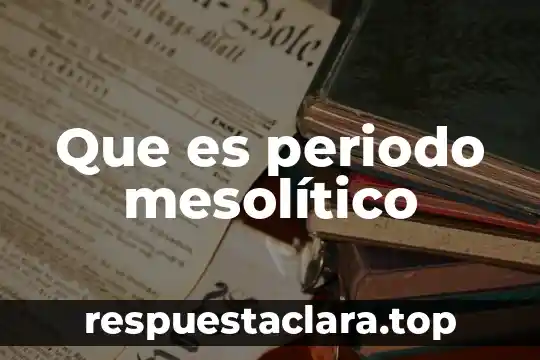 Que es el periodo en una señal cuadrada 7 Que es periodo mesolítico