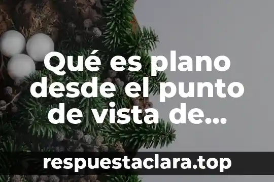 Qué es plano desde el punto de vista de Euclides
