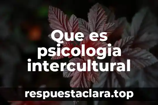 Qué es signo en psicología 7 Que es psicologia intercultural