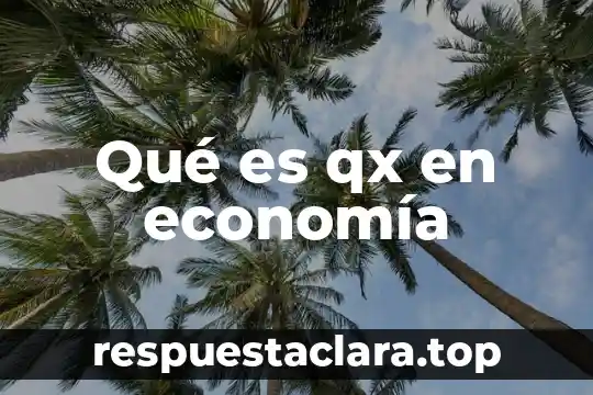 Qué es qx en economía