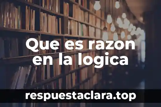 Que es razon en la logica