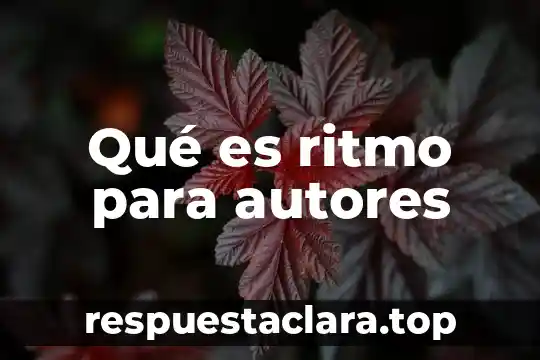Qué es el ritmo cardiaco concepto 6 Qué es ritmo para autores