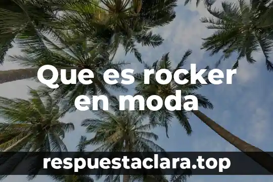 Qué es hipster en moda 7 Que es rocker en moda