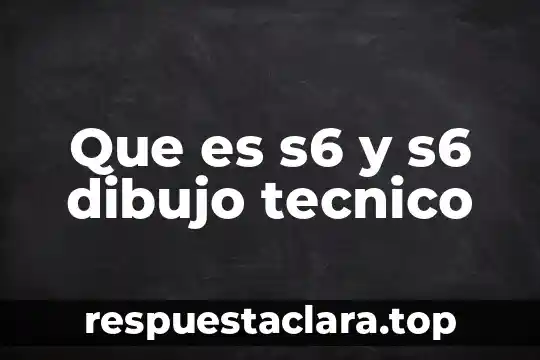 Qué es una gestión en locales de atención al público 7 Que es s6 y s6 dibujo tecnico