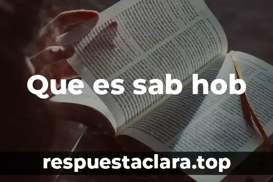 Que es sab hob