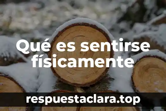 Que es anticipo de impuestos en contabilidad 4 Qué es sentirse físicamente