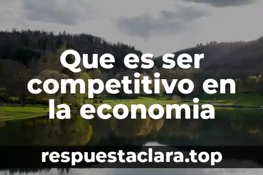 En una investigación qué es la hipótesis 7 Que es ser competitivo en la economia