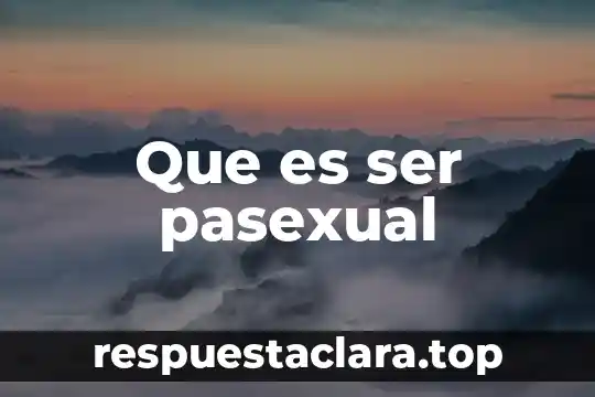 Que es ser congruente con el de 8 Que es ser pasexual