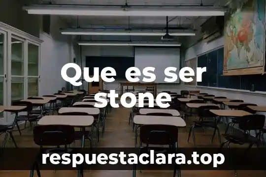 Que es ser stone