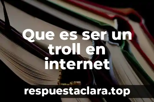 Que es ser un troll en internet