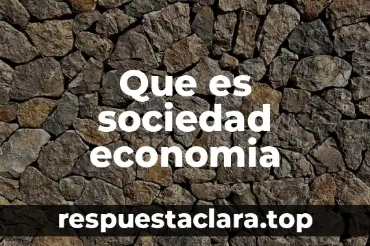 Qué es sociedad capitalista 5 Que es sociedad economia