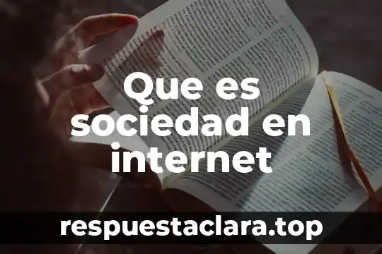 Que es un sociedad industrializada 5 Que es sociedad en internet
