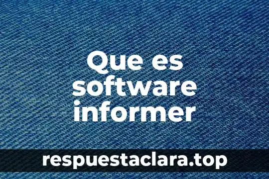 Que es software informer
