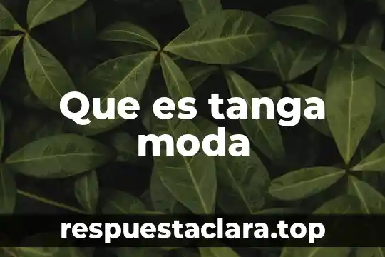 Qué es hipster en moda 8 Que es tanga moda