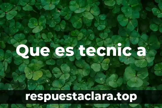 Que es la fase de compuesto organico 8 Que es tecnic a