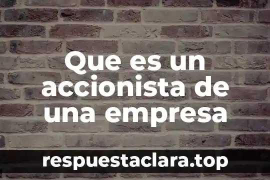 Que es nombre fiscal de la empresa 8 Que es un accionista de una empresa