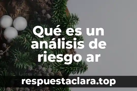 Qué es un análisis de riesgo ar