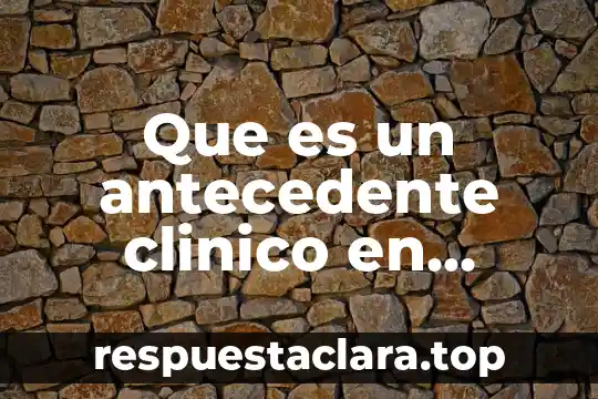 Qué es signo en psicología 4 Que es un antecedente clinico en psicologia 2019