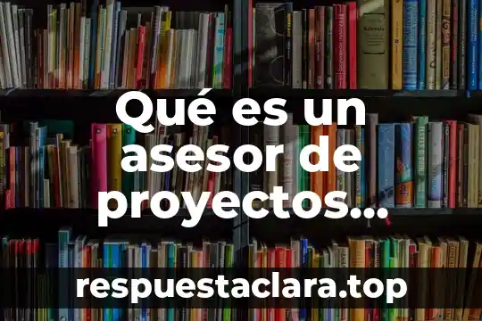Qué es un asesor de proyectos externos