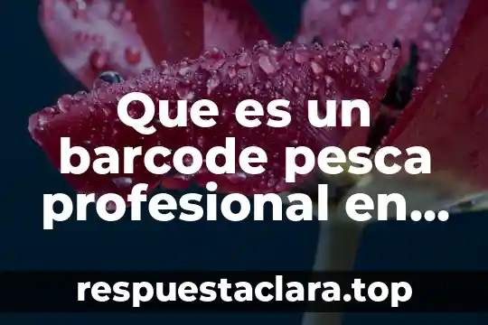 Que es un barcode pesca profesional en venta