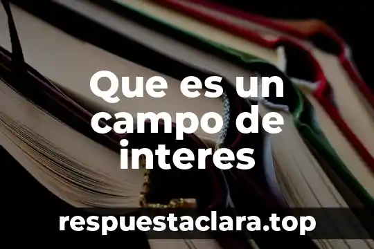 Que es un significado adquirido 4 Que es un campo de interes