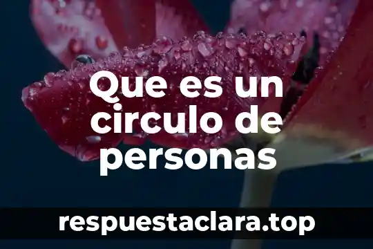 Que es el aseguramiento de personas de extranjeros 8 Que es un circulo de personas