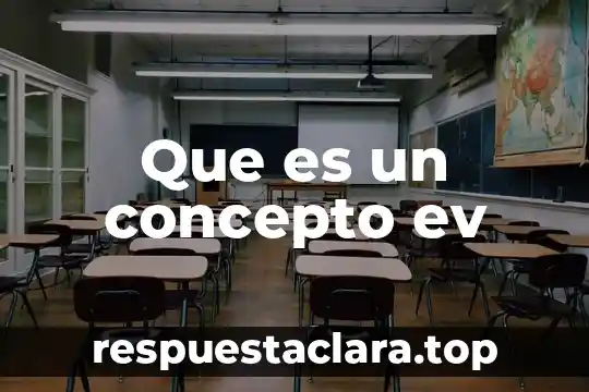 Que es un concepto ev