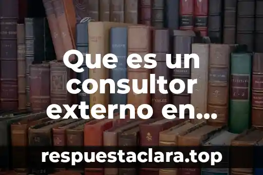 Que es un consultor externo en proteccion civil
