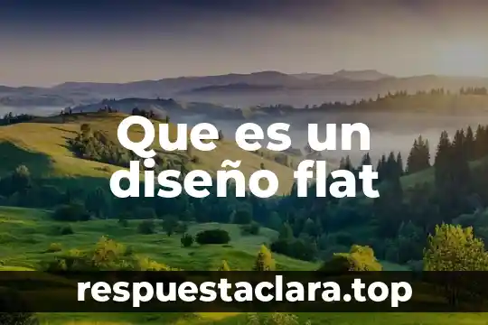 Que es un diseño flat