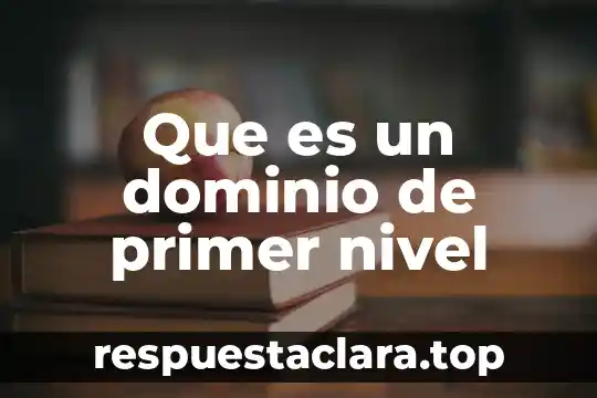Que es dominio publico hidraulico 4 Que es un dominio de primer nivel