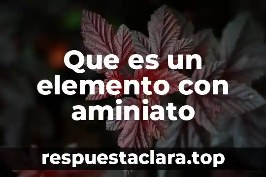 Qué es H2O elemento o compuesto 8 Que es un elemento con aminiato