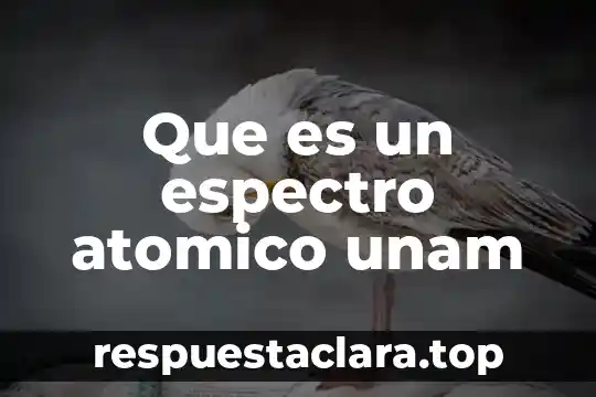 Que es un espectro atomico unam