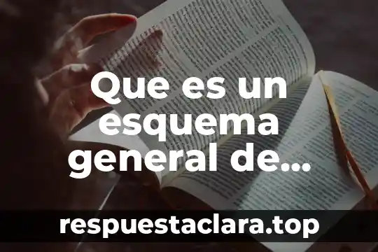 Que es un esquema general de trama situaciones etc