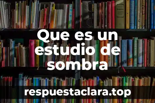 Qué es un estudio perfil prostático libre 6 Que es un estudio de sombra