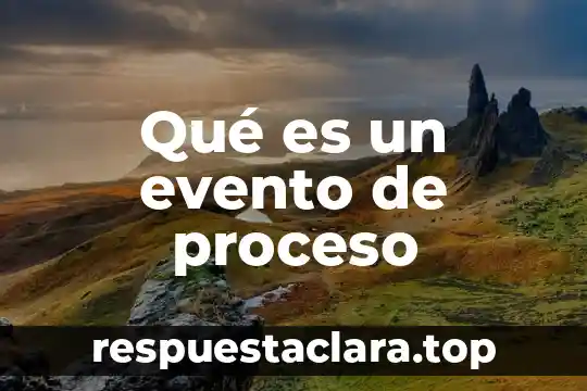 Que es un evento compuesto en matemáticas 4 Qué es un evento de proceso