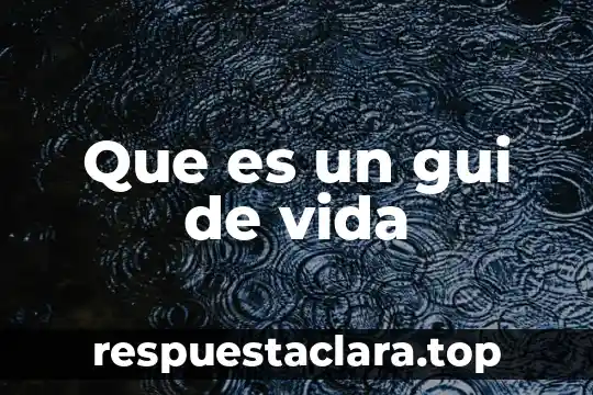 Que es un gui de vida