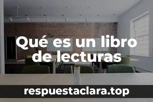 Qué es un libro de lecturas