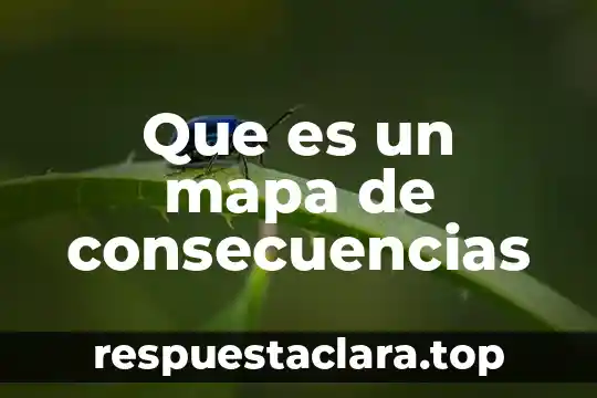 Que es un mapa de consecuencias
