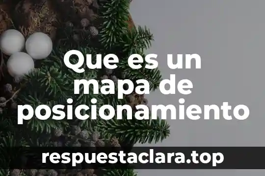 Que es un mapa de posicionamiento