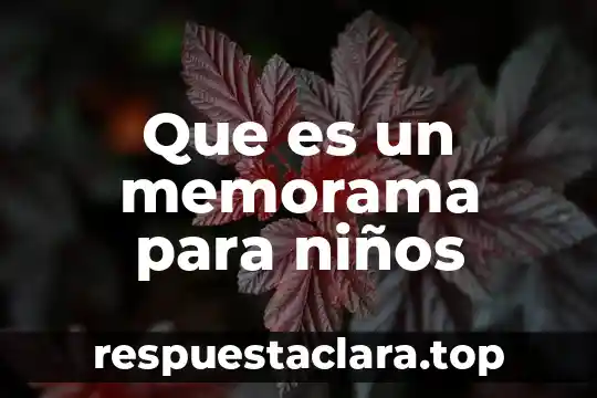 Que es un memorama para niños