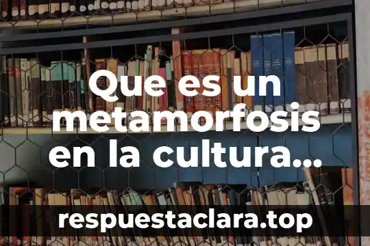 Que es la cultura segun levi strauss 7 Que es un metamorfosis en la cultura china