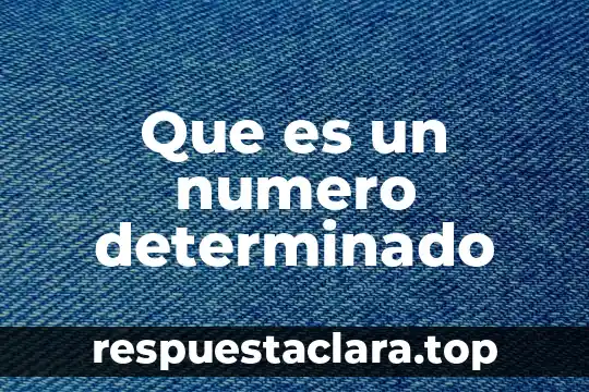 Qué es número cívico 6 Que es un numero determinado