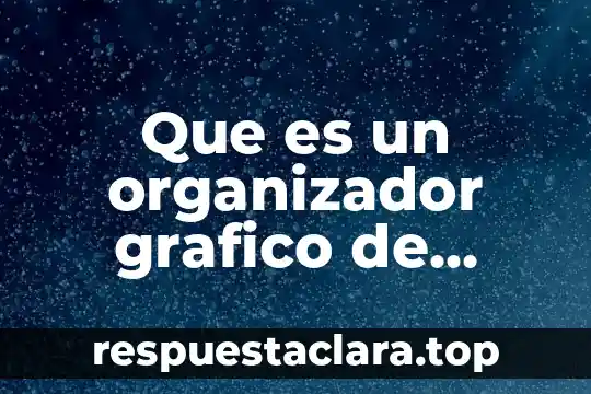 Que es grafico x-s 3 Que es un organizador grafico de texto