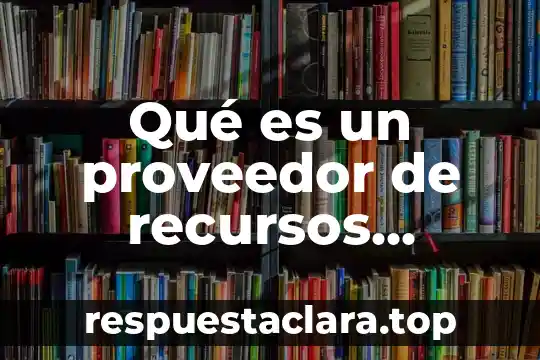 Qué es un proveedor de recursos electrónicos