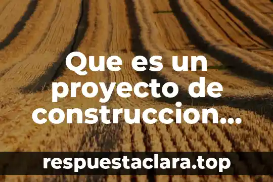 Que es un proyecto de construccion de plataforma petrolera