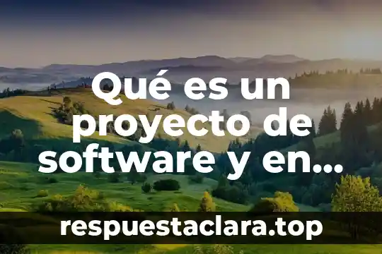 Que es la distribucion limitada de un software 7 Qué es un proyecto de software y en qué consiste