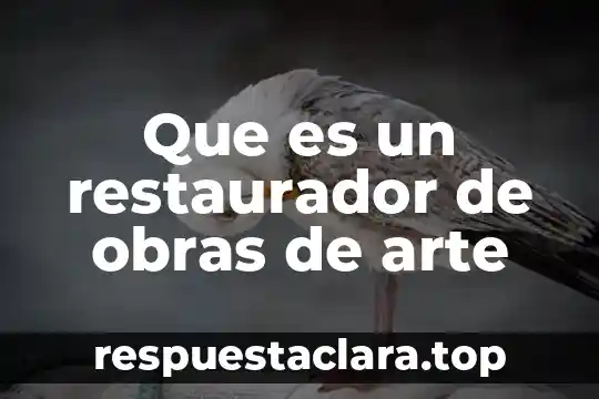 Que es anticipo de impuestos en contabilidad 7 Que es un restaurador de obras de arte