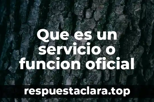 Que es la funcion de la lengua y sus variantes 8 Que es un servicio o funcion oficial