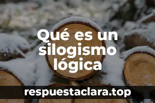 Qué es un silogismo lógica