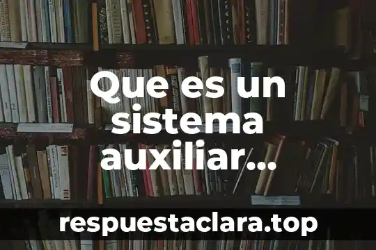 Que es un sistema auxiliar contable
